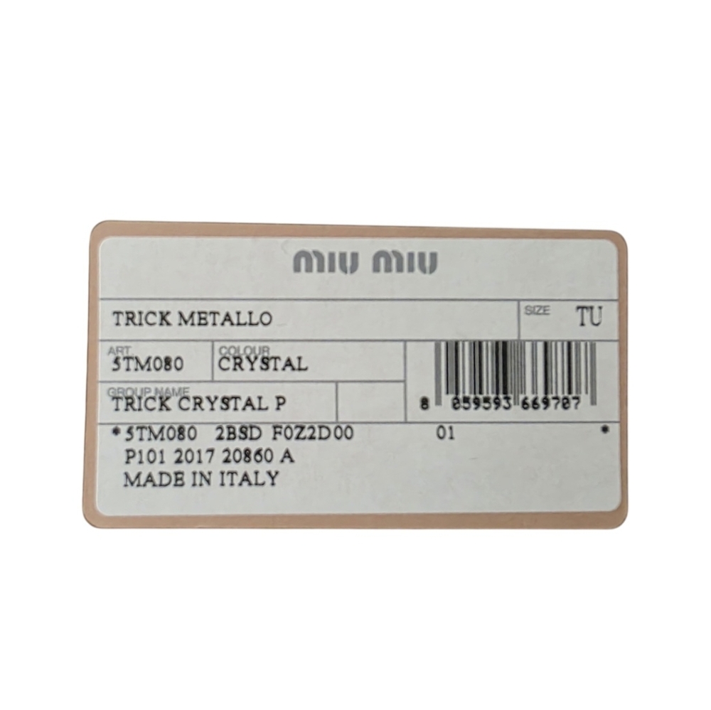 MIU MIU Trick Crystal Key Chain Ring Bag Charm Woman Shape NEW - Picture 7 of 9